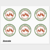 Nationaal park Rocky Mountain Ronde Sticker (Vel)