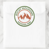 Nationaal park Rocky Mountain Ronde Sticker (Tas)