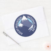 Nationaal park Rocky Mountain Ronde Sticker (Envelop)