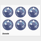 Nationaal park Rocky Mountain Ronde Sticker (Vel)