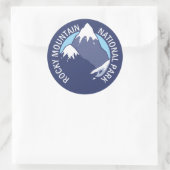 Nationaal park Rocky Mountain Ronde Sticker (Tas)