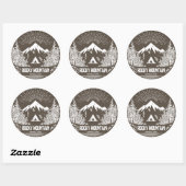 Nationaal park Rocky Mountain Ronde Sticker (Vel)