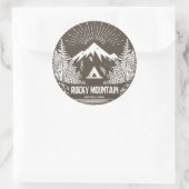 Nationaal park Rocky Mountain Ronde Sticker (Tas)