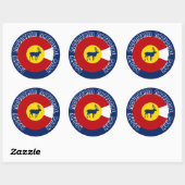 Nationaal park Rocky Mountain Ronde Sticker (Vel)