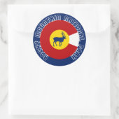 Nationaal park Rocky Mountain Ronde Sticker (Tas)