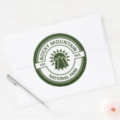 Nationaal park Rocky Mountain Ronde Sticker (Envelop)