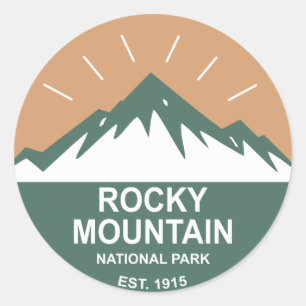 Nationaal park Rocky Mountain Ronde Sticker
