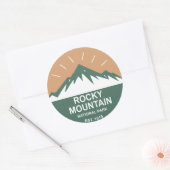 Nationaal park Rocky Mountain Ronde Sticker (Envelop)