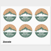 Nationaal park Rocky Mountain Ronde Sticker (Vel)