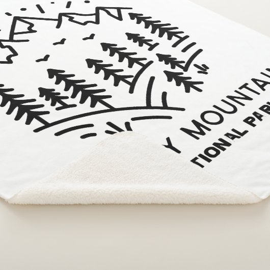 Nationaal park Rocky Mountain Sherpa Deken (3/4)