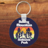 Nationaal park Rocky Mountain Sleutelhanger (Voorkant)