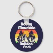 Nationaal park Rocky Mountain Sleutelhanger (Achterkant)