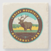 Nationaal park Rocky Mountain Stenen Onderzetter (Voorkant)