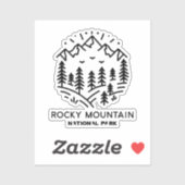 Nationaal park Rocky Mountain Sticker (Vel)