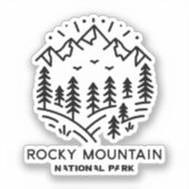 Nationaal park Rocky Mountain Sticker (Voorkant)