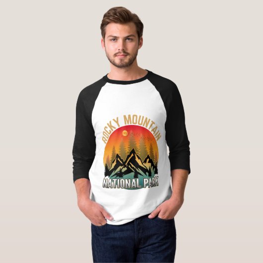 Nationaal park Rocky Mountain T-shirt (Voorkant volledig)