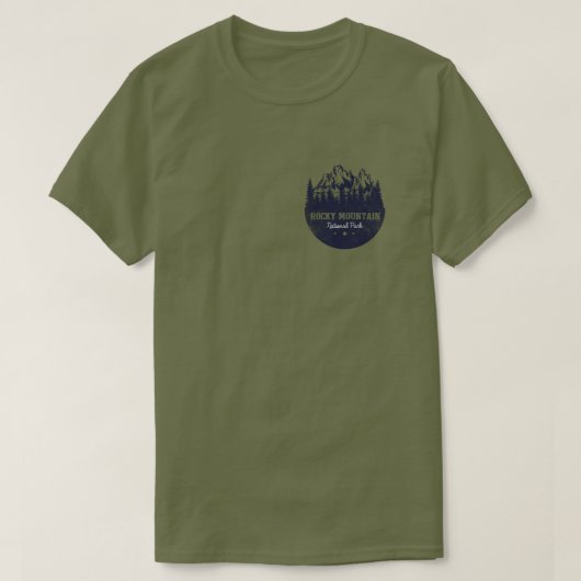 Nationaal park Rocky Mountain T-shirt (Design voorkant)