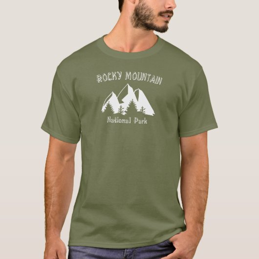 Nationaal park Rocky Mountain T-shirt (Voorkant)