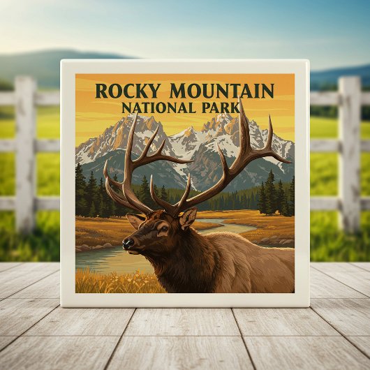 Nationaal Park Rocky Mountain Tegeltje