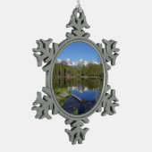 Nationaal park Rocky Mountain Tin Sneeuwvlok Ornament (Links)