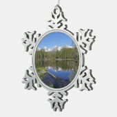 Nationaal park Rocky Mountain Tin Sneeuwvlok Ornament (Rechts)