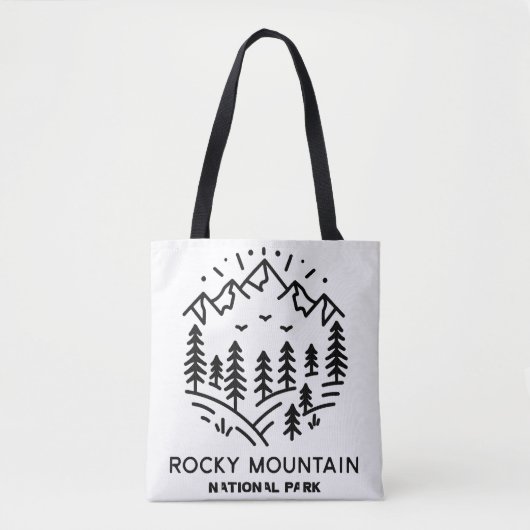 Nationaal park Rocky Mountain Tote Bag (Voorkant)