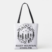 Nationaal park Rocky Mountain Tote Bag (Achterkant)