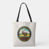 Nationaal park Rocky Mountain Tote Bag (Achterkant)