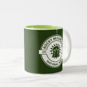 Nationaal park Rocky Mountain Tweekleurige Koffiemok (Voorkant rechts)