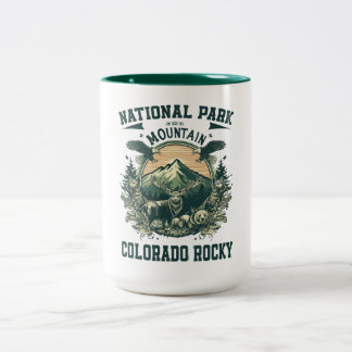 Nationaal park Rocky Mountain Tweekleurige Koffiemok