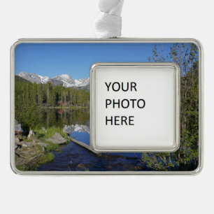 Nationaal park Rocky Mountain Verzilverd Omlijst Ornament