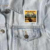 Nationaal Park Rocky Mountain Vierkante Button 5,1 Cm (In situ)