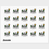 Nationaal park Rocky Mountain Vierkante Sticker (Vel)