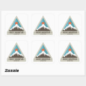 Nationaal park Rocky Mountain Vierkante Sticker (Vel)