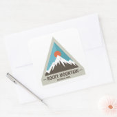 Nationaal park Rocky Mountain Vierkante Sticker (Envelop)