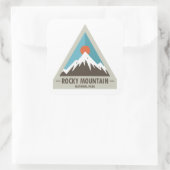 Nationaal park Rocky Mountain Vierkante Sticker (Tas)