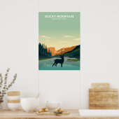 Nationaal park Rocky Mountains Poster (Keuken)