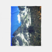 Nationaal Park Rocky Mountains, sneeuw en bomen Fleece Deken (Voorkant)