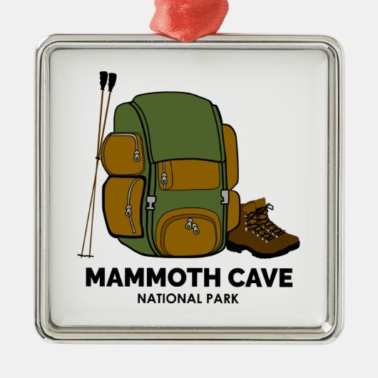 nationaal park rugzak van Mammoth Cave Metalen Ornament (Voorkant)