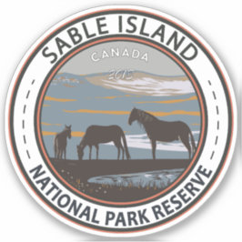 Nationaal Park Sable Island Reserve Canada  Sticker