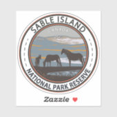 Nationaal Park Sable Island Reserve Canada  Sticker (Vel)
