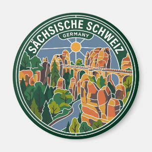 Nationaal Park Sächsische Schweiz Duitsland Magneet