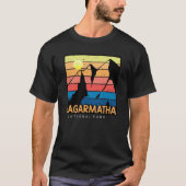 Nationaal Park Sagarmatha Everest Tibet Nepal 1976 T-shirt (Voorkant)