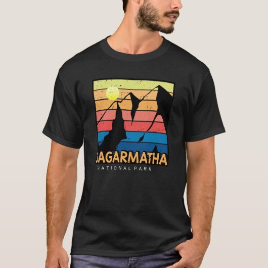 Nationaal Park Sagarmatha Everest Tibet Nepal 1976 T-shirt (Voorkant)