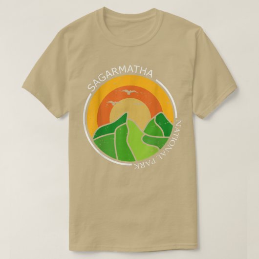 Nationaal park Sagarmatha Tibet Everest Snow Nepal T-shirt (Design voorkant)