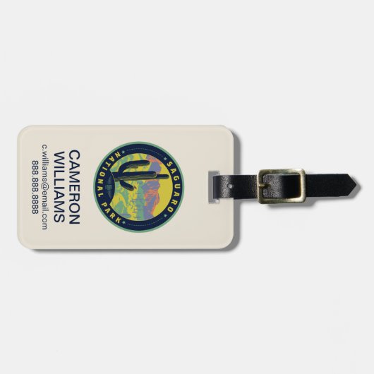 Nationaal park Saguaro Bagagelabel (Voorkant horizontaal)