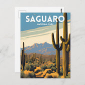 Nationaal park Saguaro Briefkaart (Voorkant / Achterkant)