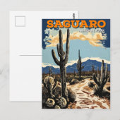 Nationaal park Saguaro Briefkaart (Voorkant / Achterkant)