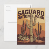 Nationaal park Saguaro Briefkaart (Voorkant / Achterkant)