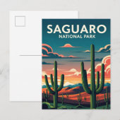 Nationaal park Saguaro Briefkaart (Voorkant / Achterkant)